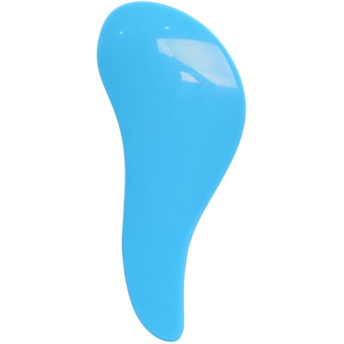 Plastic Handle Hair Brush With Toy For All Hair Type - Light Blue - Image 1